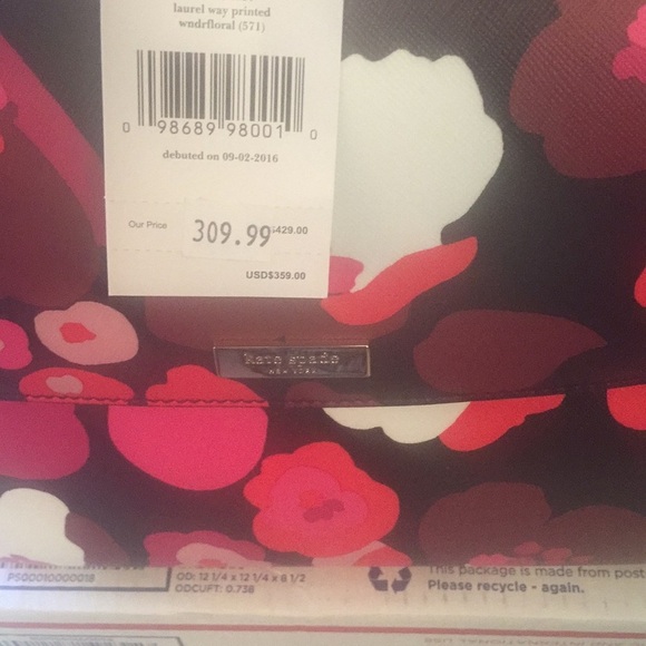 Kate spade New York floral print cross body top handle bag - Picture 7 of 10